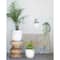 Hello Honey® 12.25" Matte White Embossed Stoneware Planter